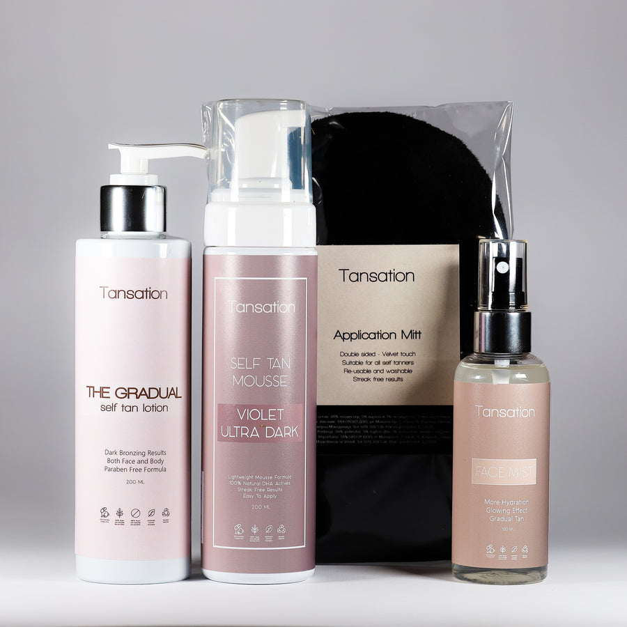 Violet Ultra Dark + Ракавица + Face Mist + The Gradual Lotion