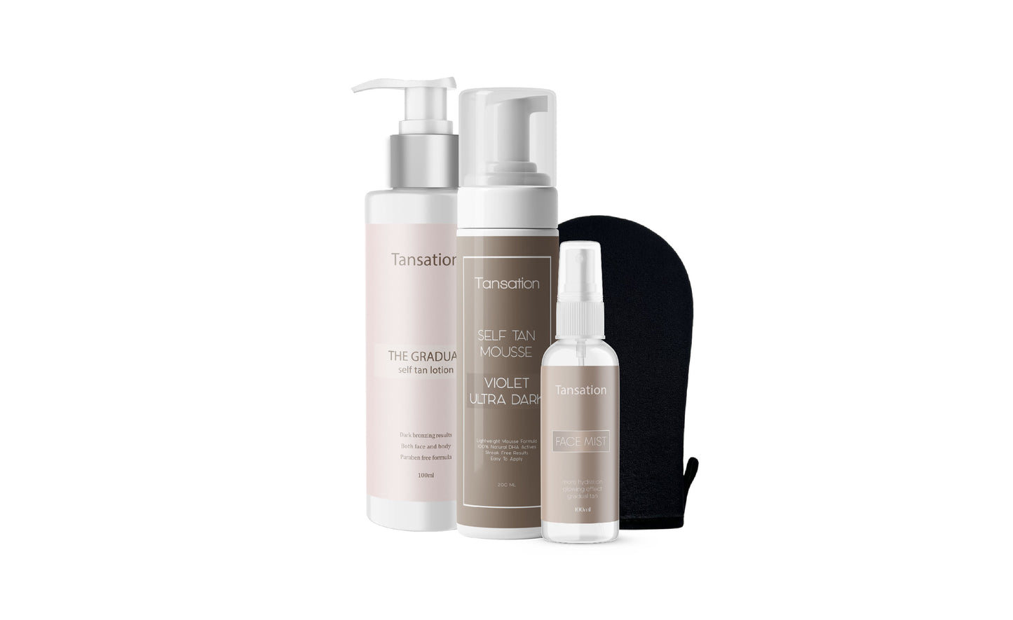 Violet Ultra Dark + Ракавица + Face Mist + The Gradual Lotion